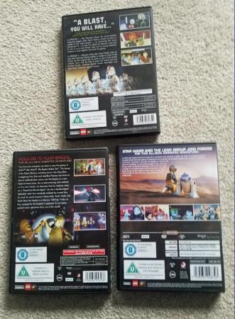 Image 2 of LEGO Star Wars DVD Bundle. 3 Films Discs. Excellent Cond.