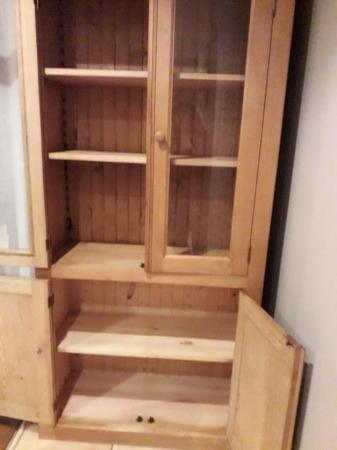 Image 2 of Mottisfont Solid Pine Display Cabinet in lovely condition