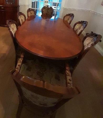 Image 3 of Italian Dining Table + 8 Chairs