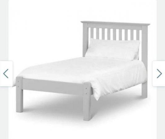Image 2 of Like new single dove grey bed
