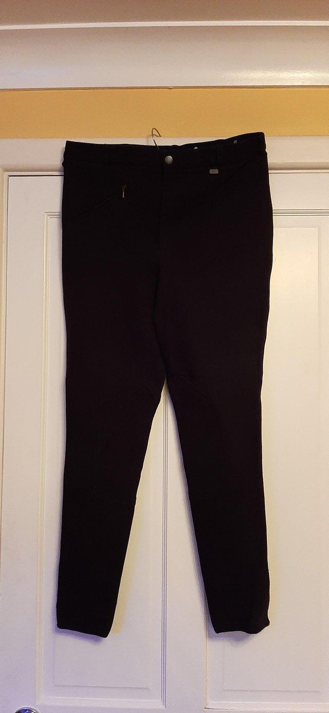 Preview of the first image of For Sale Shires Saddlehuggers Mens Black Breeches.