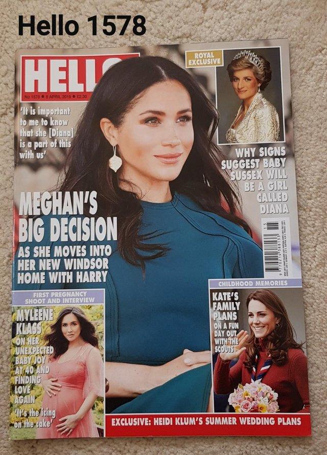 Preview of the first image of Hello Magazine 1578 - Meghan - Move into Windsor Home.