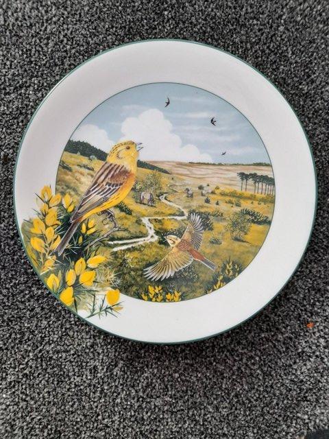 Preview of the first image of SET OF 5 PLATES OF BIRDS & COUNTRYSIDE.