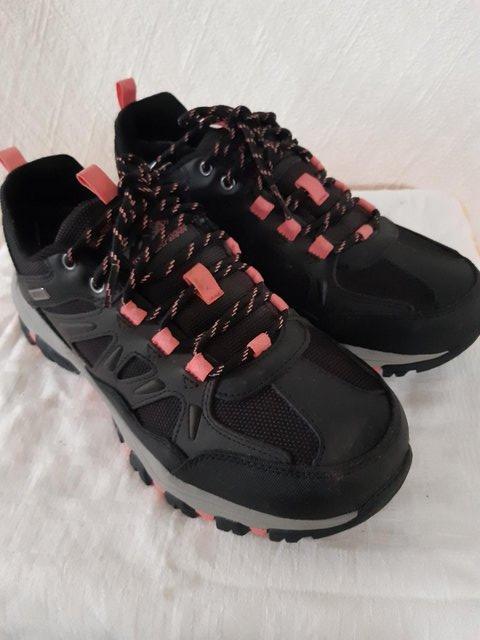Preview of the first image of Ladies Sketchers Trainer Style Walking Shoes.