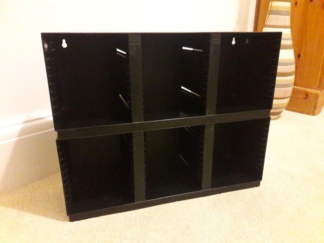 Preview of the first image of 2x ALPHA CD rack holder wall mount vintage retro 1990s USA.