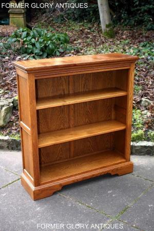 Image 31 of AN OLD CHARM VINTAGE OAK OPEN BOOKCASE CD DVD CABINET STAND