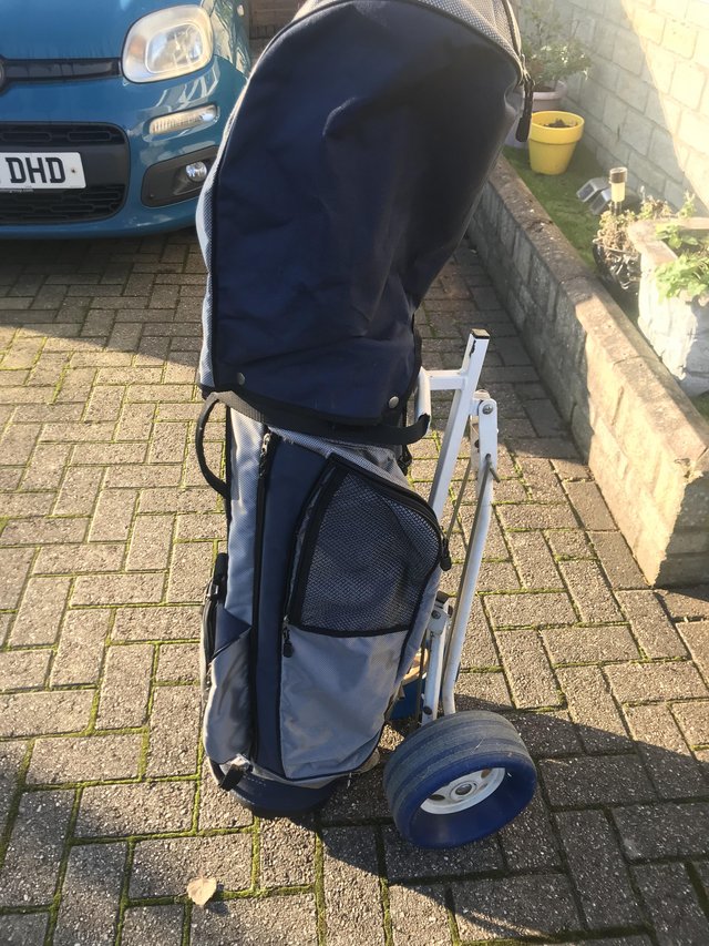 Preview of the first image of Golf Bag and Trolly in Superb condition.