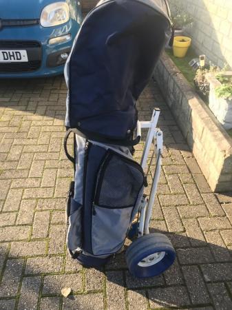 Image 1 of Golf Bag and Trolly in Superb condition