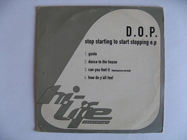 Preview of the first image of D.O.P. – Stop Starting To Start Stopping e.p.- 4 Track CD EP.