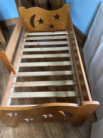 Image 2 of Wooden childs bed with mattress