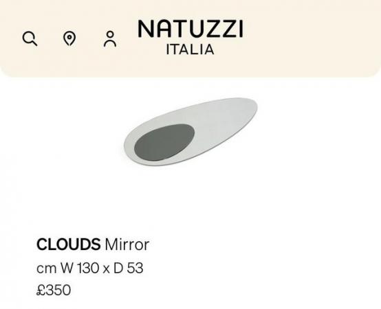 Image 2 of Natuzzi clouds mirror large