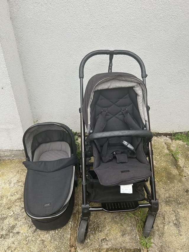 Preview of the first image of Mamas and Papas black pushchair set.