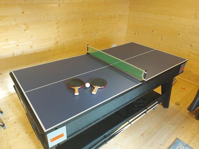 Preview of the first image of Multi games table Inc pool, air hockey and table tennis.