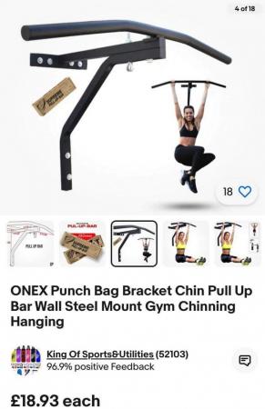 Image 1 of New boxed pull up bar (punchbag bracket also)