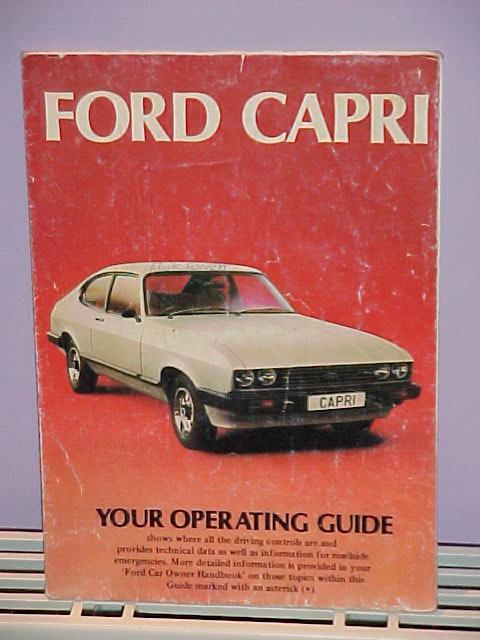 Preview of the first image of FORD CAPRI OPERATING GUIDE c.1978.