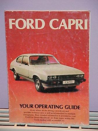 Image 1 of FORD CAPRI OPERATING GUIDE c.1978
