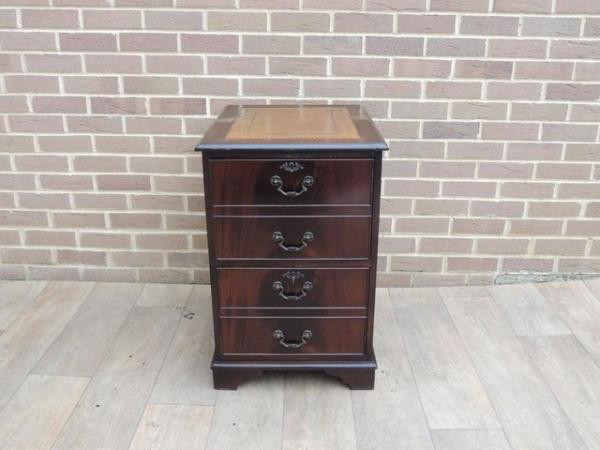 Image 3 of Antique Style Filing Cabinet with Key (Delivery)
