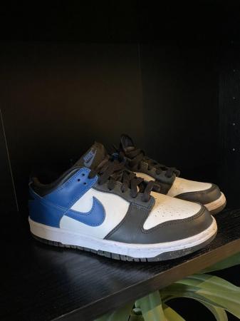 Image 2 of Nike dunk black white and blue