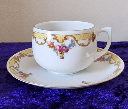 Image 2 of Beautiful vintage German tea sets - tea cup and saucer x2