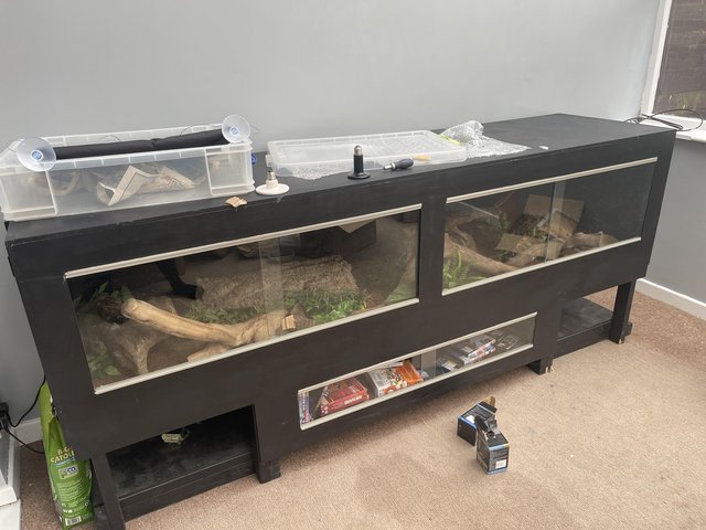 Preview of the first image of 8 Foot Vivarium and Full Set Up.