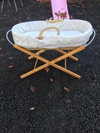 Image 2 of MOSES BASKET AND STAND EXTRA MATTRESS