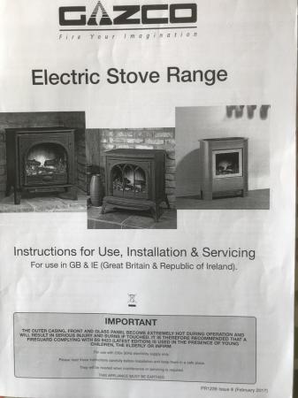Image 1 of Gasco Electric Stove, Hearth and Beam