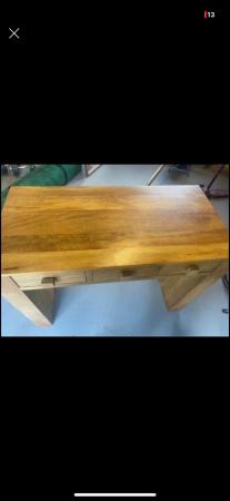 Image 1 of Desk or dresser. Solid Mango.