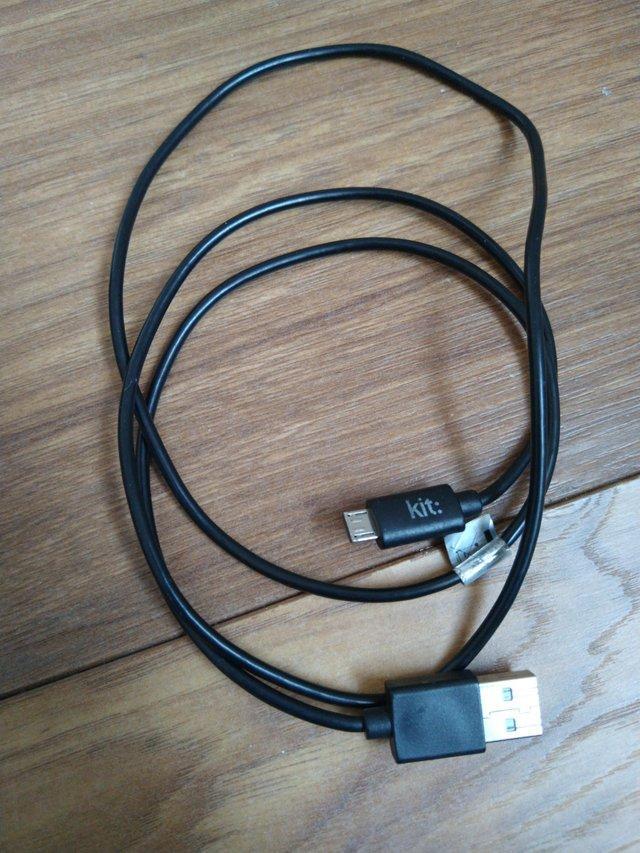 Preview of the first image of 1x USB to Micro-USB Black Cable from Kit: (1m).