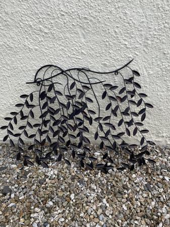 Image 1 of Bronze coloured leaf effect wall art
