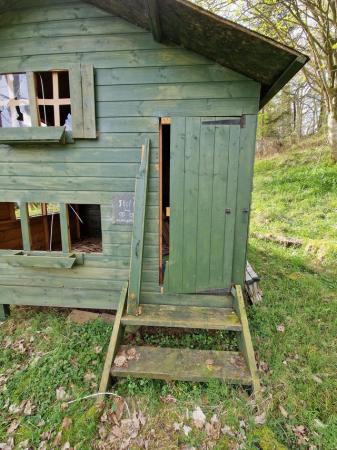 Image 3 of Childrens two storey wooden garden playhouse
