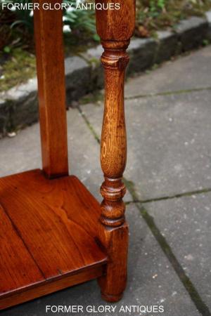 Image 8 of SOLID OAK HALL LAMP PHONE TABLE SIDEBOARD DRESSER BASE STAND