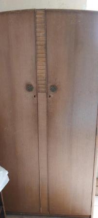 Image 1 of 2 Door Wooden Wardrobe with draws