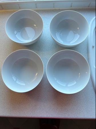 Image 2 of 4 x Large White French China Bowls