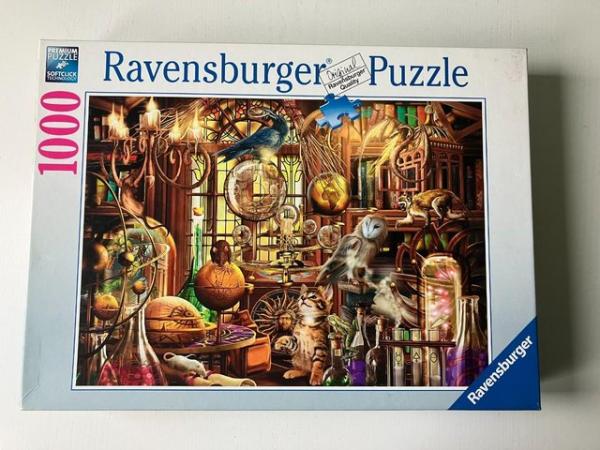 Image 3 of Ravensburger 1000 piece jigsaw titled Merlins Labor.
