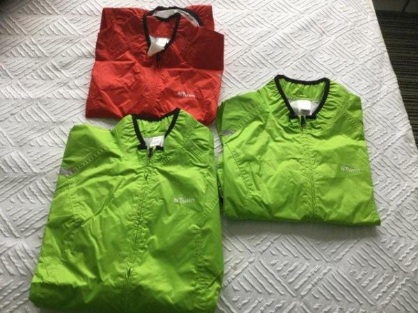 Image 1 of 3 x windproof cycle jackets ....