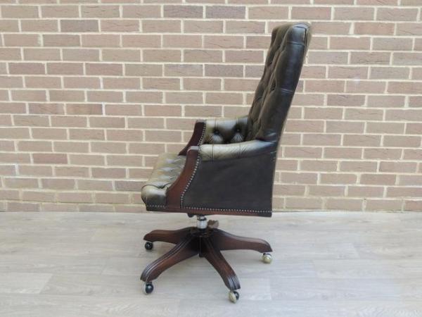 Image 7 of Vintage Directors Chesterfield High Back Chair (UK Delivery)