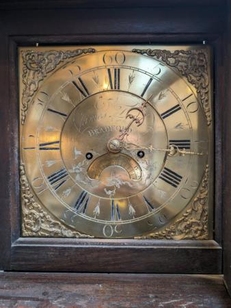 Image 2 of Brass 'Bradford' long case clock