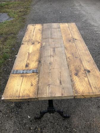 Image 3 of Cast iron tables (4 seater) hand made