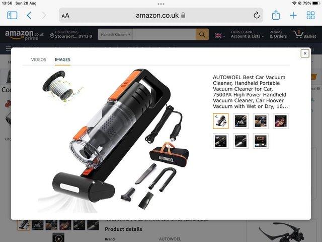 Preview of the first image of Autowoel car vacuum cleaner boxed.