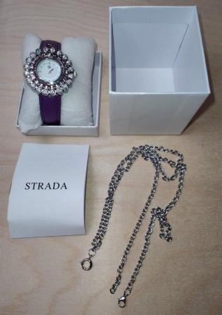 Image 11 of STRADA Japanese Movement Floral Design Watch
