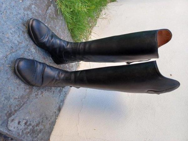 Image 2 of Long leather riding boots size 41