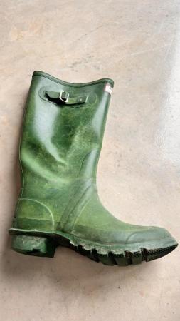 Image 1 of Hunter Original Huntress Matte Black Rain Boots Womens Size