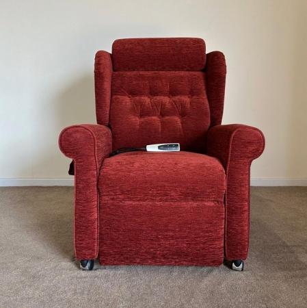 Image 4 of WILLOWBROOK ELECTRIC RISER RECLINER RED CHAIR ~ CAN DELIVER