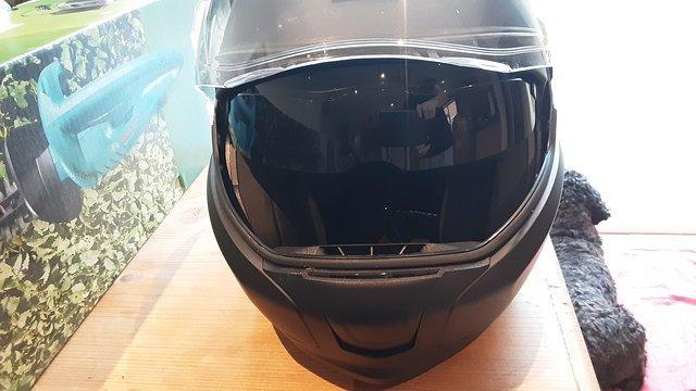 Preview of the first image of Bmw motorcycle matt black helmet for sale.