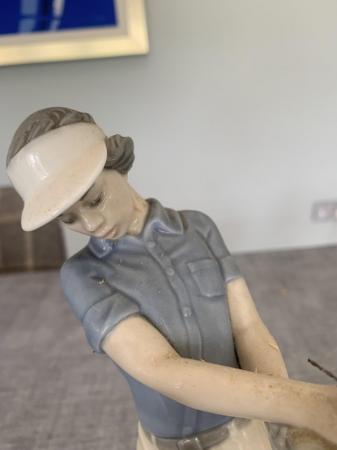 Image 2 of Lladro “Lady Golfer” Figurine