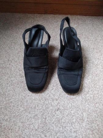 Image 1 of Satin sling back shoes ladies size 5