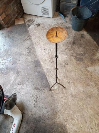 Image 2 of Metal candle holder that is 81.5cm tall