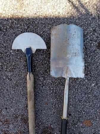 Image 3 of Strong Black Forge, spade, hardly used & Edging lawn Tool