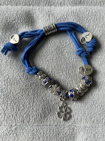 Image 1 of Fashion Charm Cord Bracelet Various Colours £8.00 Each…..