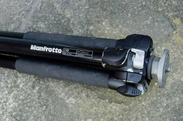 Image 1 of Manfrotto 290 Professional Tripod. Good used condition.